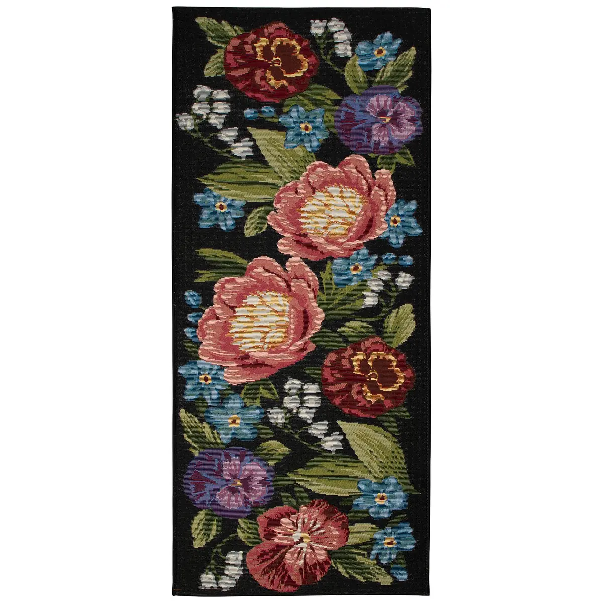 Liora Manne Esencia 1'11" x 4'11" Botanical Indoor/Outdoor Rug | Machine Washable, Non-Slip, Low Profile, Floral Design - view 2