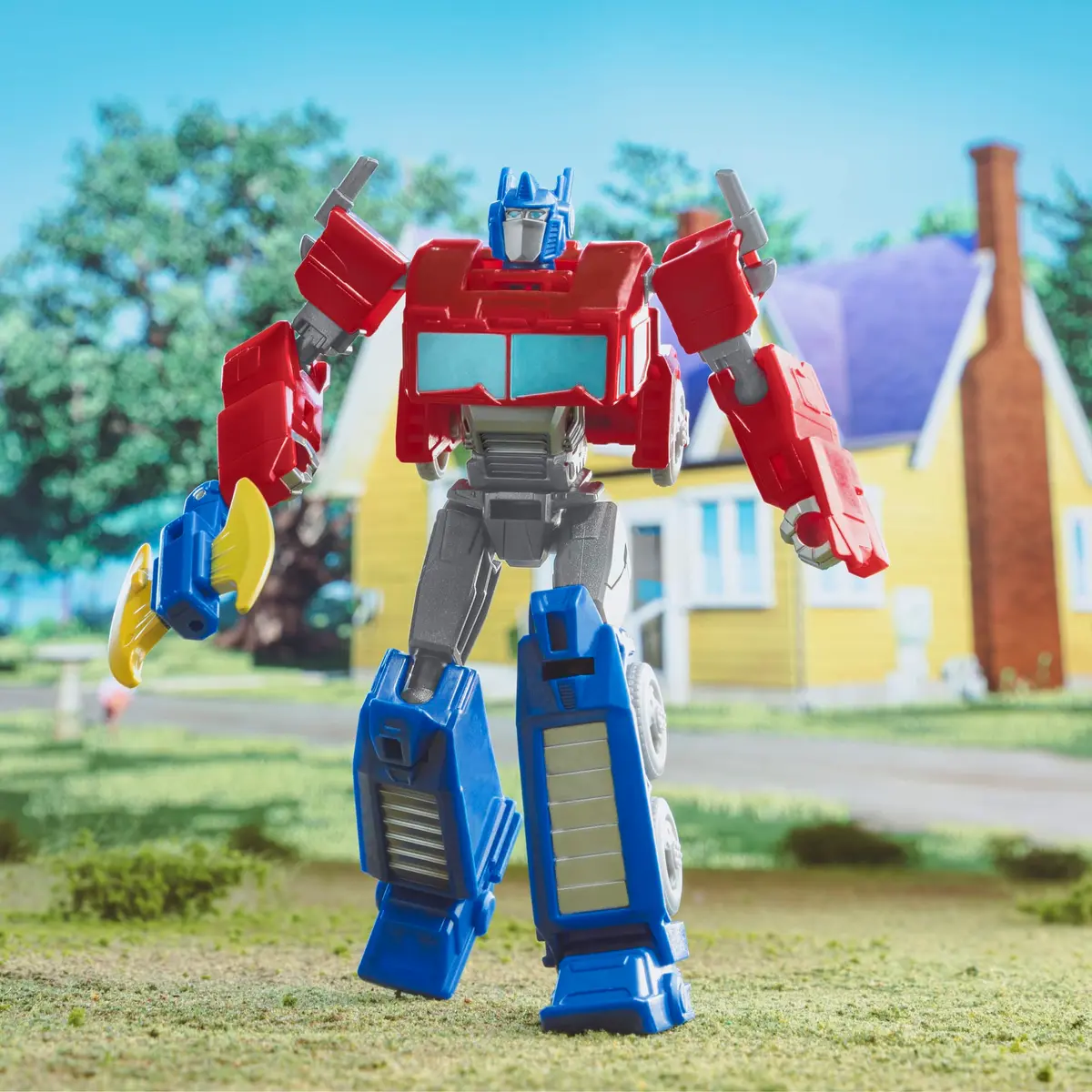 Transformers Toys EarthSpark Warrior Class Optimus Prime Action Figure, 5-Inch | Robot Toy for Kids 6+ - view 5
