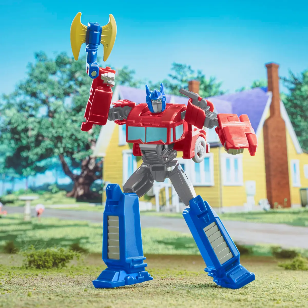 Transformers Toys EarthSpark Warrior Class Optimus Prime Action Figure, 5-Inch | Robot Toy for Kids 6+ - view 6