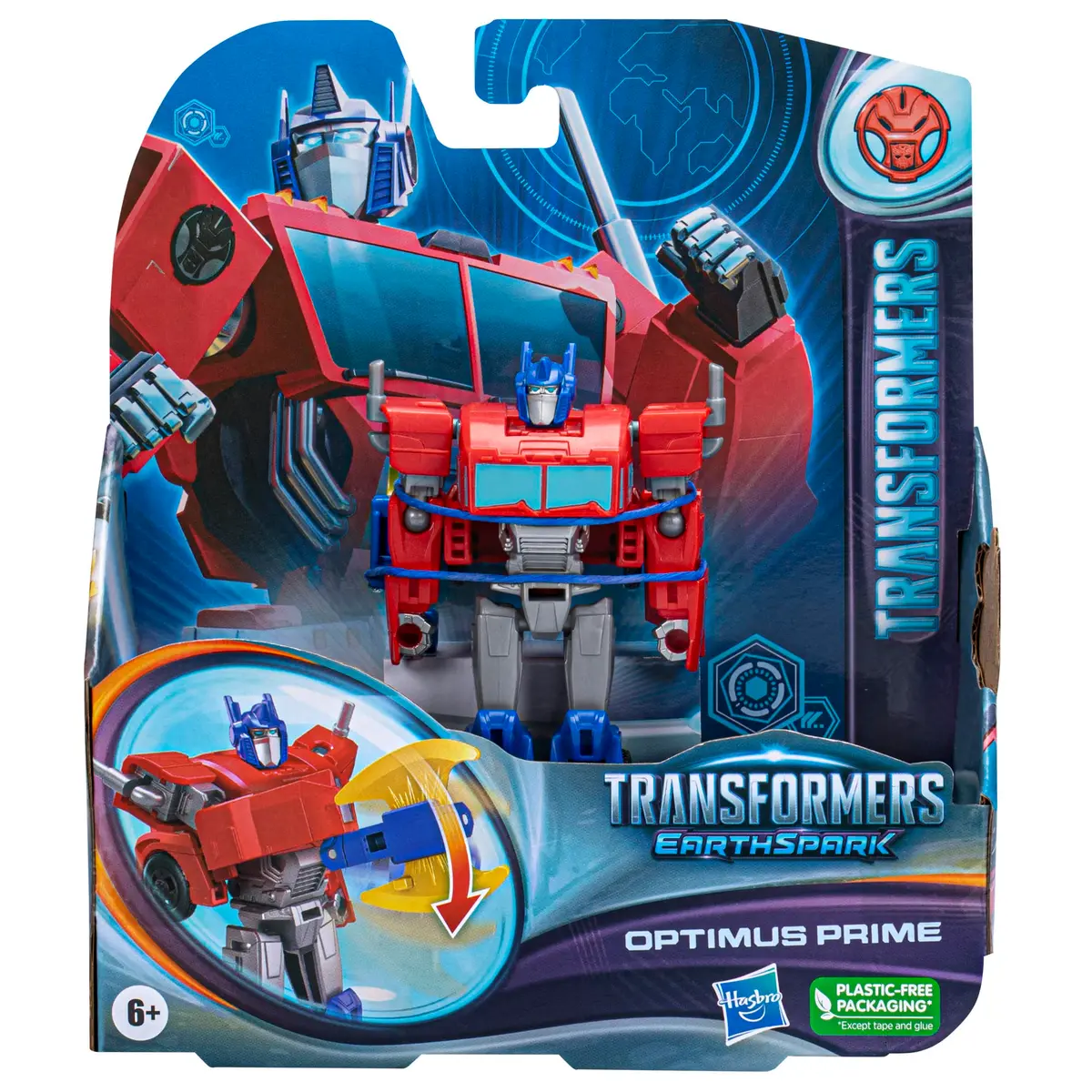 Transformers Toys EarthSpark Warrior Class Optimus Prime Action Figure, 5-Inch | Robot Toy for Kids 6+ - view 2