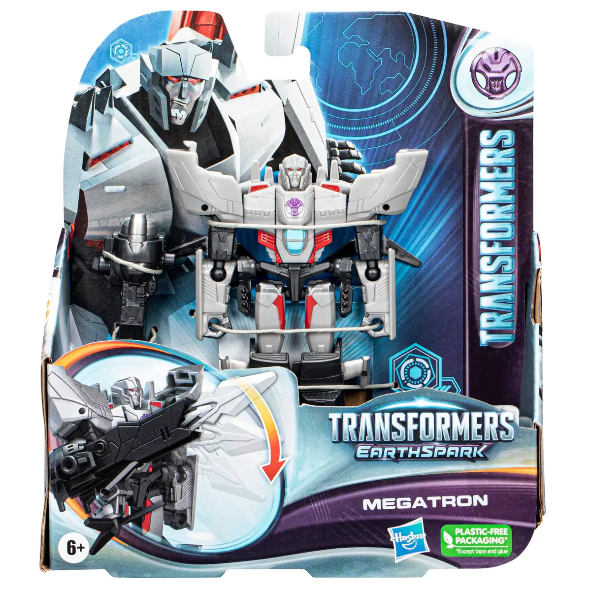 Transformers Toys EarthSpark Warrior Class Megatron Action Figure, 5-Inch | Robot Toy for Kids 6+ - view 3