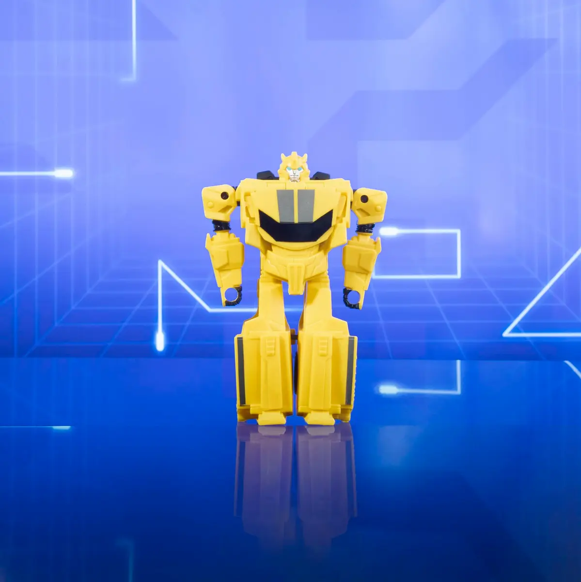 Transformers Toys EarthSpark 1-Step Flip Changer Bumblebee 4-inch Action Figure | Fidget-Fun Robot Toy for Kids 6+ - view 5