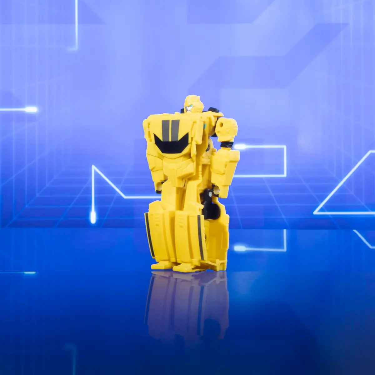 Transformers Toys EarthSpark 1-Step Flip Changer Bumblebee 4-inch Action Figure | Fidget-Fun Robot Toy for Kids 6+ - view 4