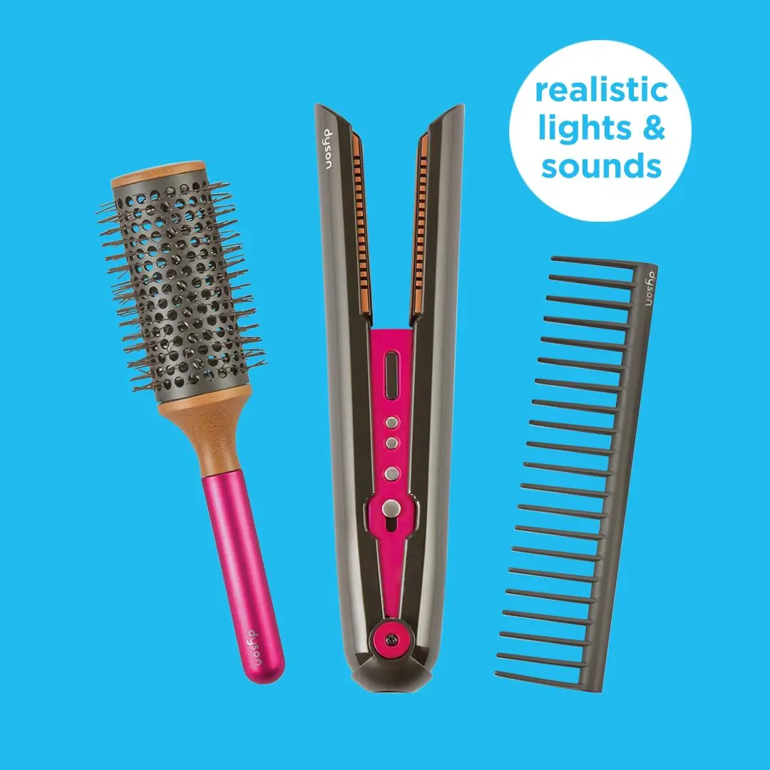 Casdon Dyson Corrale Styling Set | Safe Toy Straighteners for Children 3+ | Realistic Lights & Sounds - view 2
