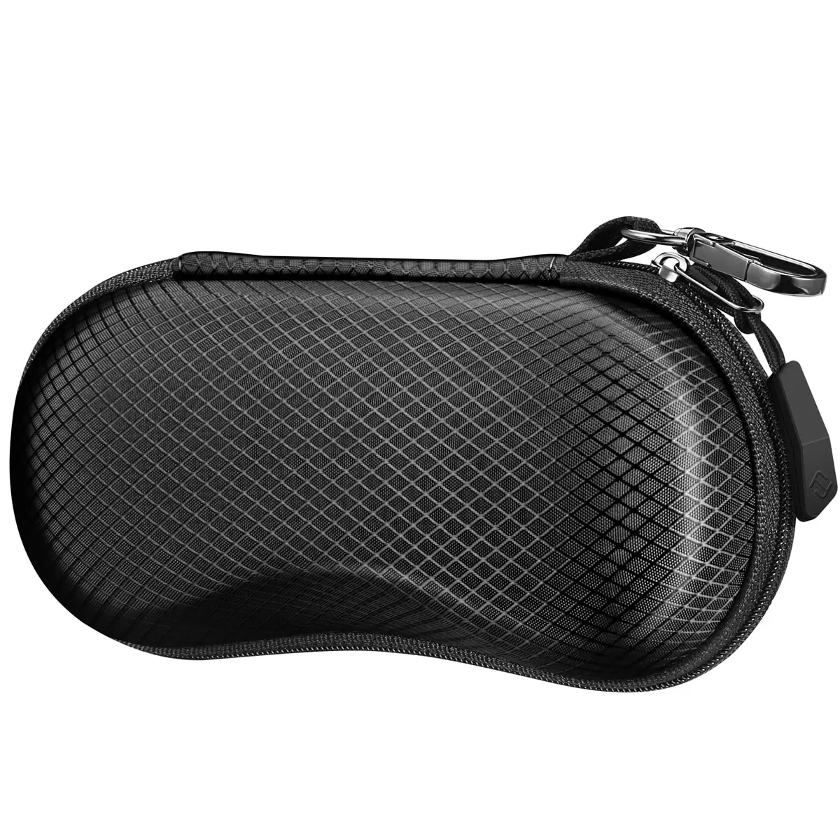 FINTIE Hard EVA Shell Sunglasses Case with Carabiner & Cleaning Cloth | Black - main product image