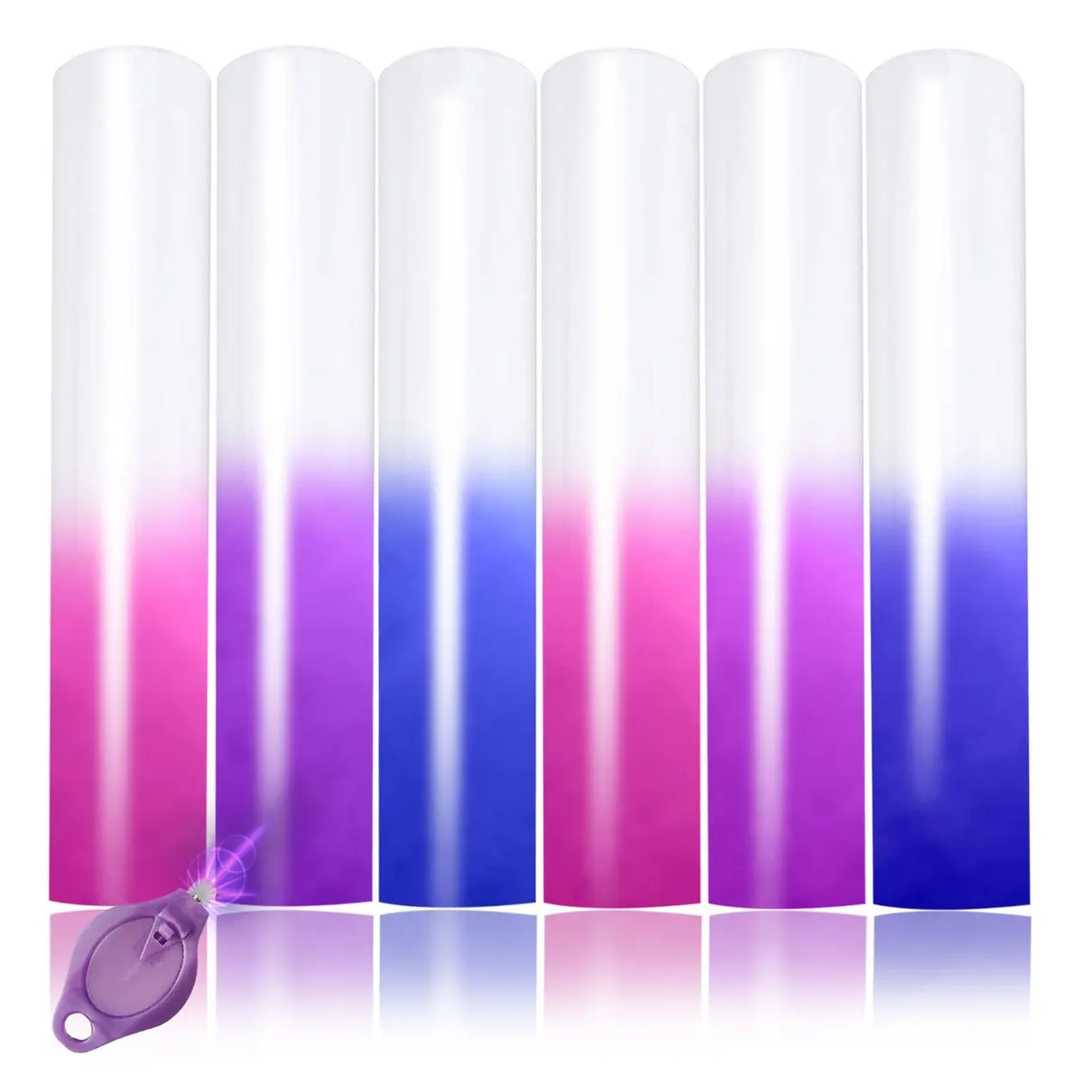 TransWonder UV Color Changing Puff Heat Transfer Vinyl 6 Sheets (12"x10") | 3D Puff Effect & Sunlight Color Change - main product image