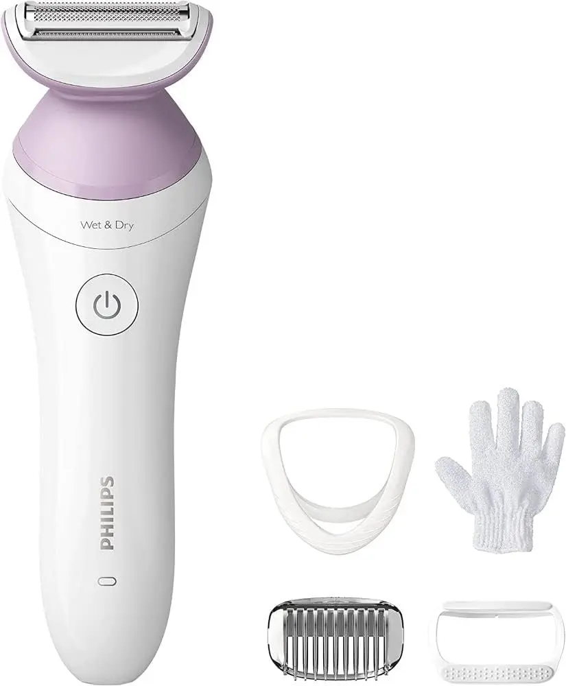 Philips Beauty Lady Electric Shaver Series 6000 4 Accessories Cordless | Gentle & Wet & Dry Use - main product image