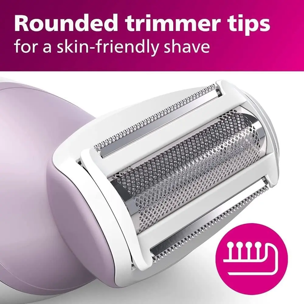 Philips Beauty Lady Electric Shaver Series 6000 4 Accessories Cordless | Gentle & Wet & Dry Use - view 5