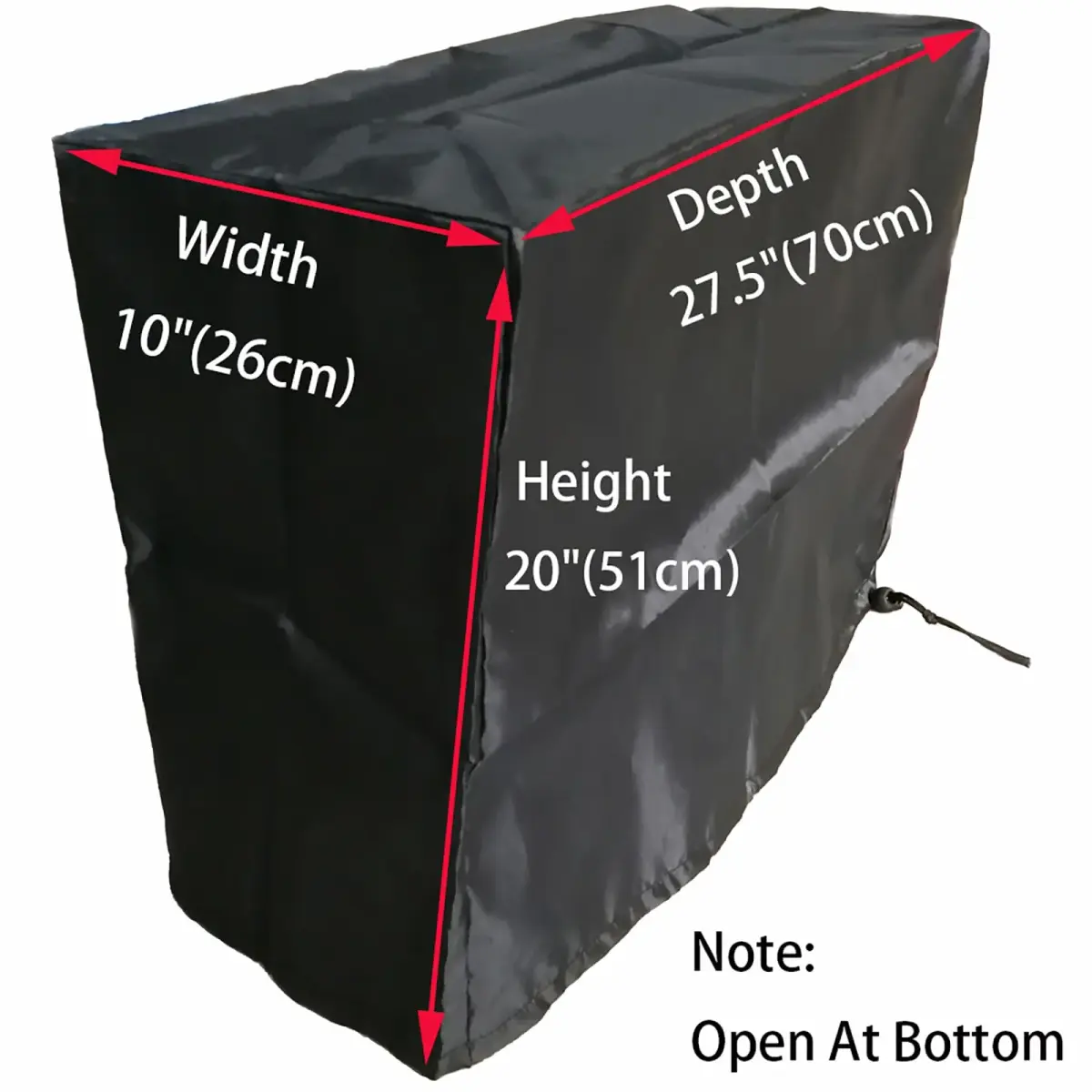 LU2000 Large Size PC CPU Dust Cover with Adjustable Elastic Cord | 51 cm (20 in) Height - view 4