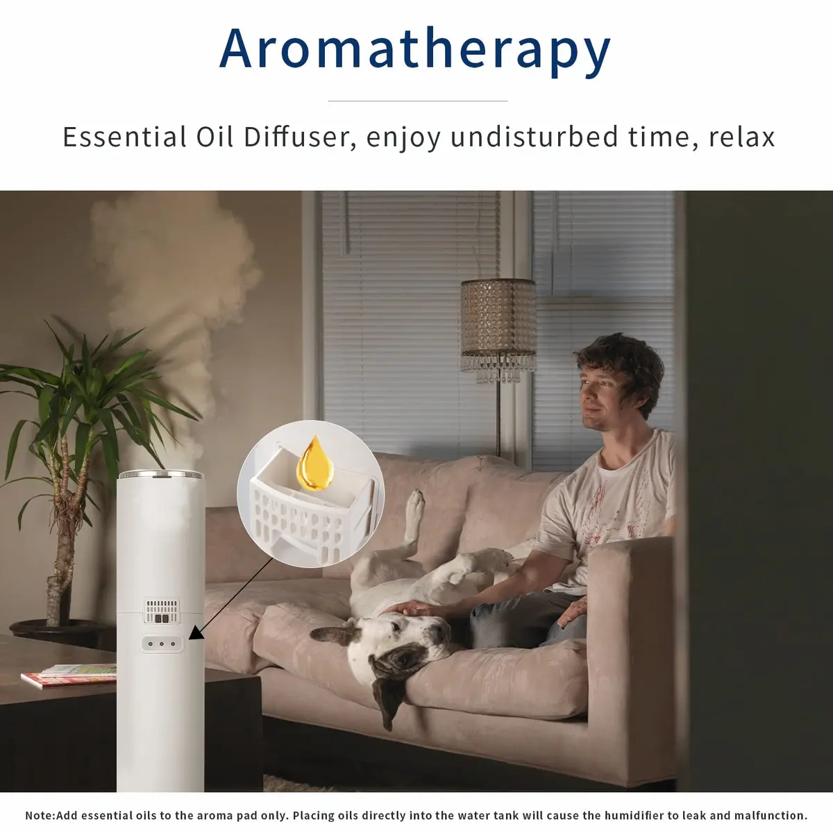 H1A 9L Ultrasonic Cool Mist Humidifier | Large Room, Smart App & Remote, 60H Runtime - view 5