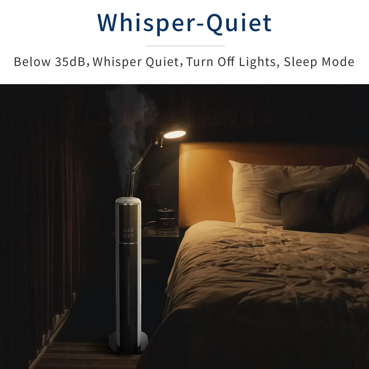 H1A 9L Ultrasonic Cool Mist Humidifier | Large Room, Smart App & Remote, 60H Runtime - view 6