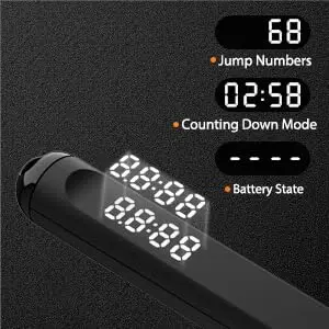 wigore Smart Jump Rope with App & Counter, Adjustable PVC Speed Rope 2.5m (8.2ft) | Fitness Gifts for Adults - view 3