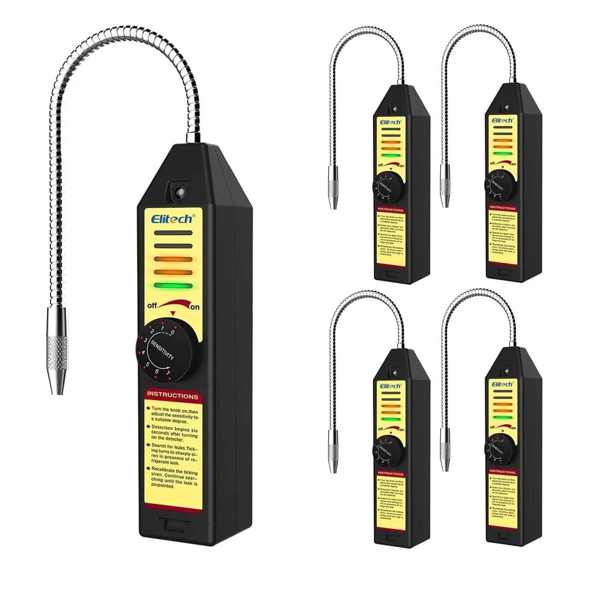 Elitech Refrigerant Leak Detector AC Freon Leak Sniffer R22 R410A R134A R1234YF | 10PCS - main product image