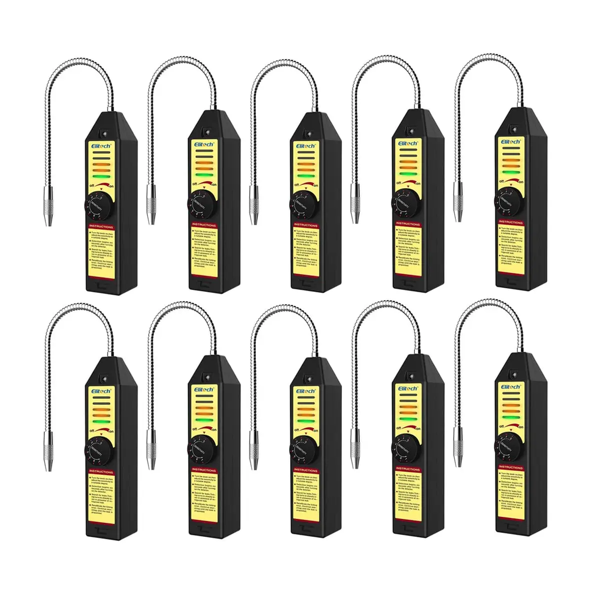 Elitech Refrigerant Leak Detector AC Freon Leak Sniffer R22 R410A R134A R1234YF | 10PCS - main product image