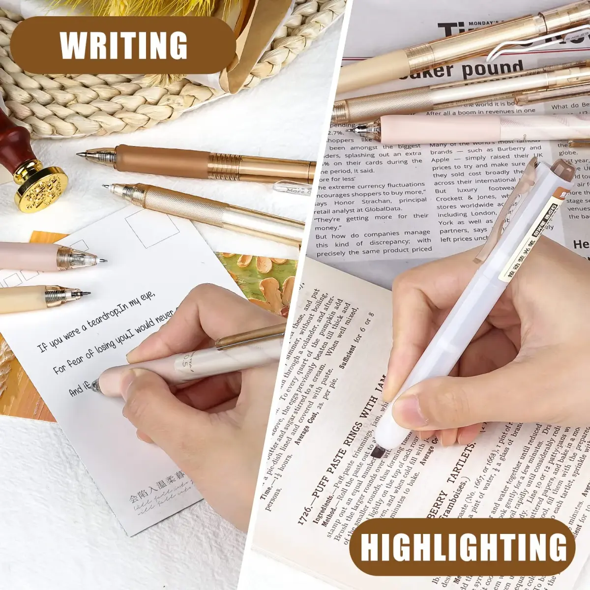 Four Candies Black Gel Ink Pens 0.5mm Fine Point | Smooth Writing for Students & Professionals - view 7