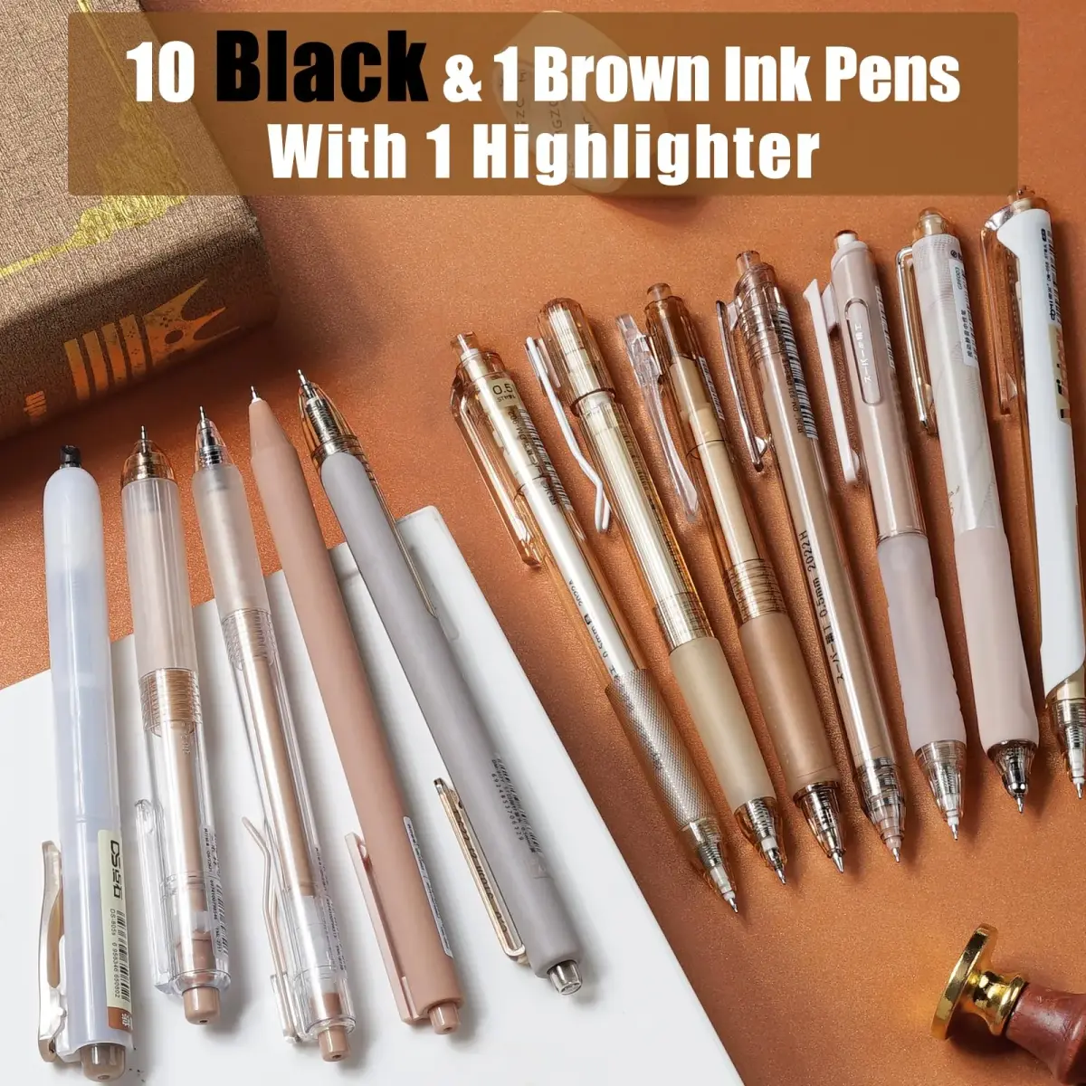 Four Candies Black Gel Ink Pens 0.5mm Fine Point | Smooth Writing for Students & Professionals - view 2