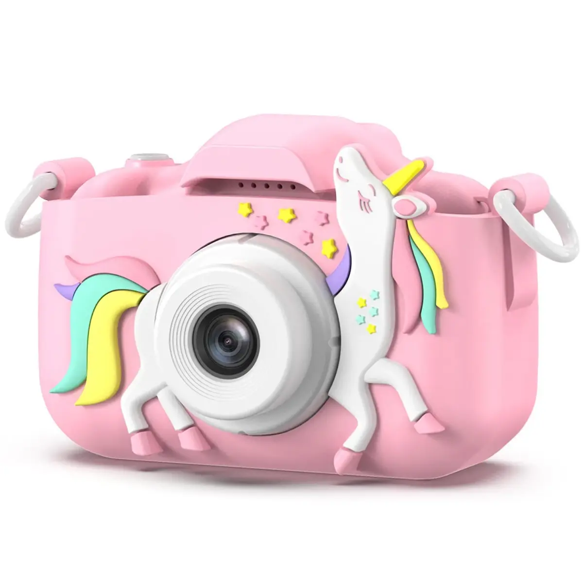 Goopow Kids Digital Camera Pink-DJS 12MP (0.42 oz) | Educational Toy for Ages 3-8 - main product image