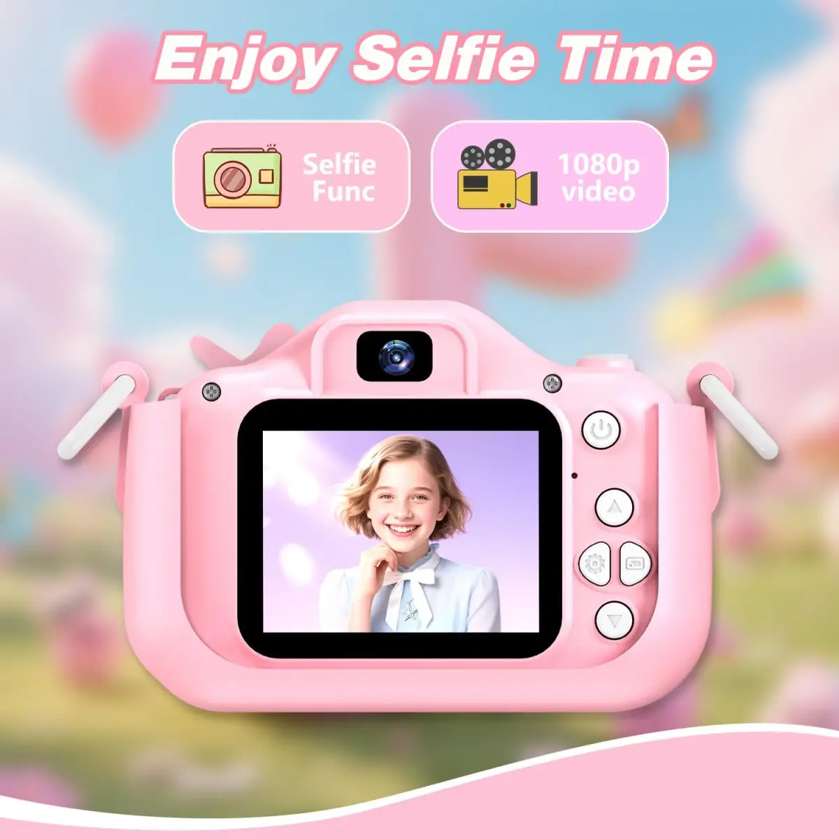 Goopow Kids Digital Camera Pink-DJS 12MP (0.42 oz) | Educational Toy for Ages 3-8 - view 4