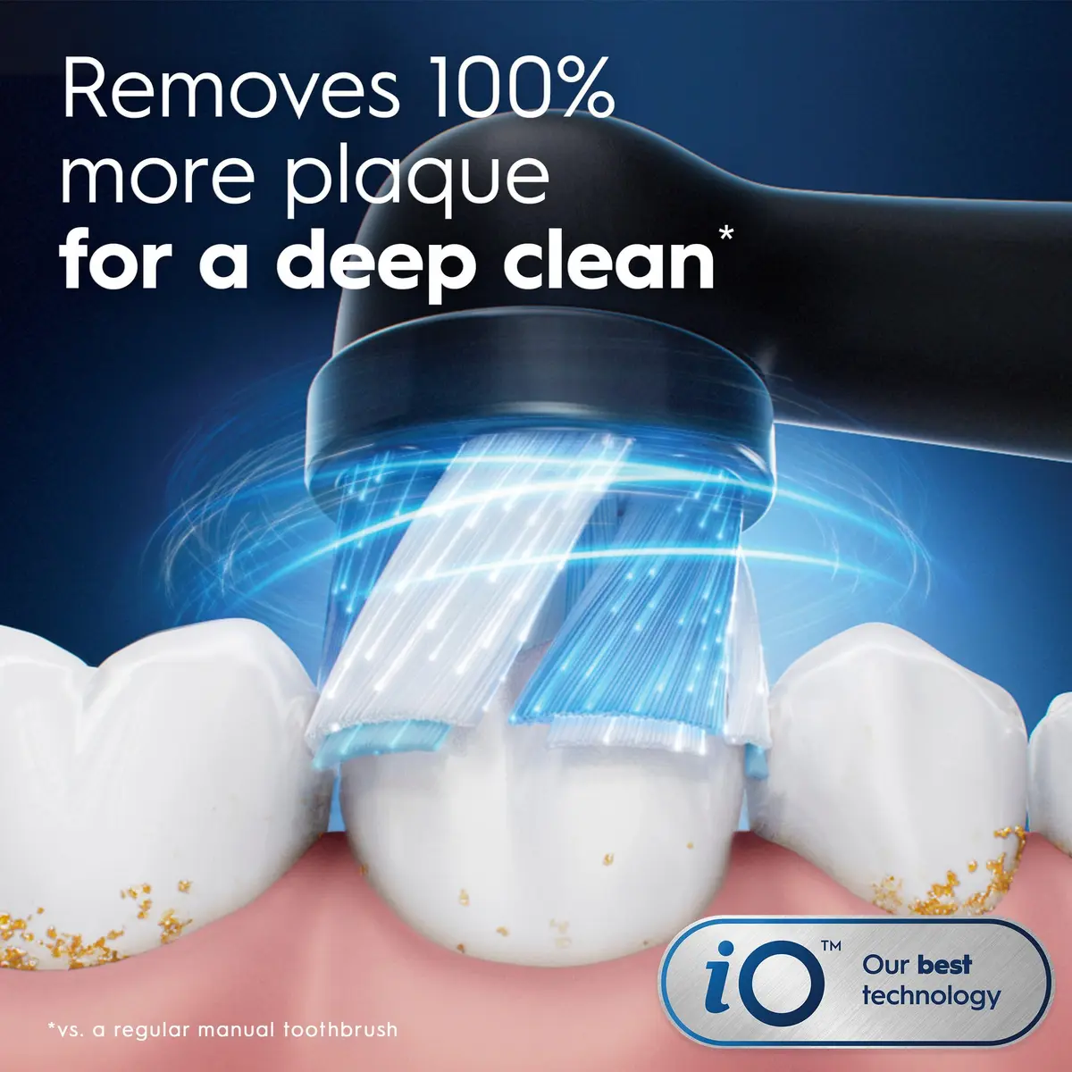 Oral-B iO Series Ultimate Clean Replacement Brush Heads 4 Count (Pack of 1) Black | Superior Plaque Removal - view 2