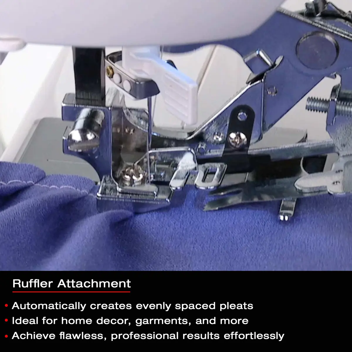 SINGER Home Decor Presser Foot Kit | Compatible with SINGER Sewing Machines | Includes Piping, Bias Binder & Ruffler (0.25kg) - view 3