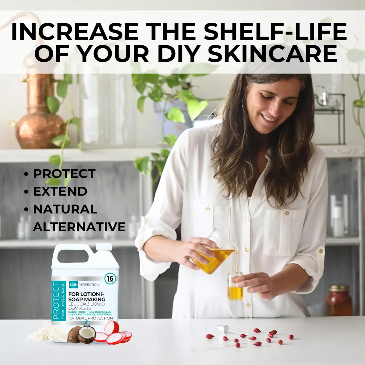 Skin Perfection Leucidal Liquid Complete Natural Preservative 473ml (16 Fl Oz) | For Experienced Formulators - view 2