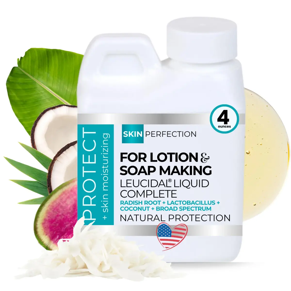 Skin Perfection Leucidal Liquid Complete Natural Preservative 118ml (4 Fl Oz) | Water-Soluble for DIY Skincare - main product image