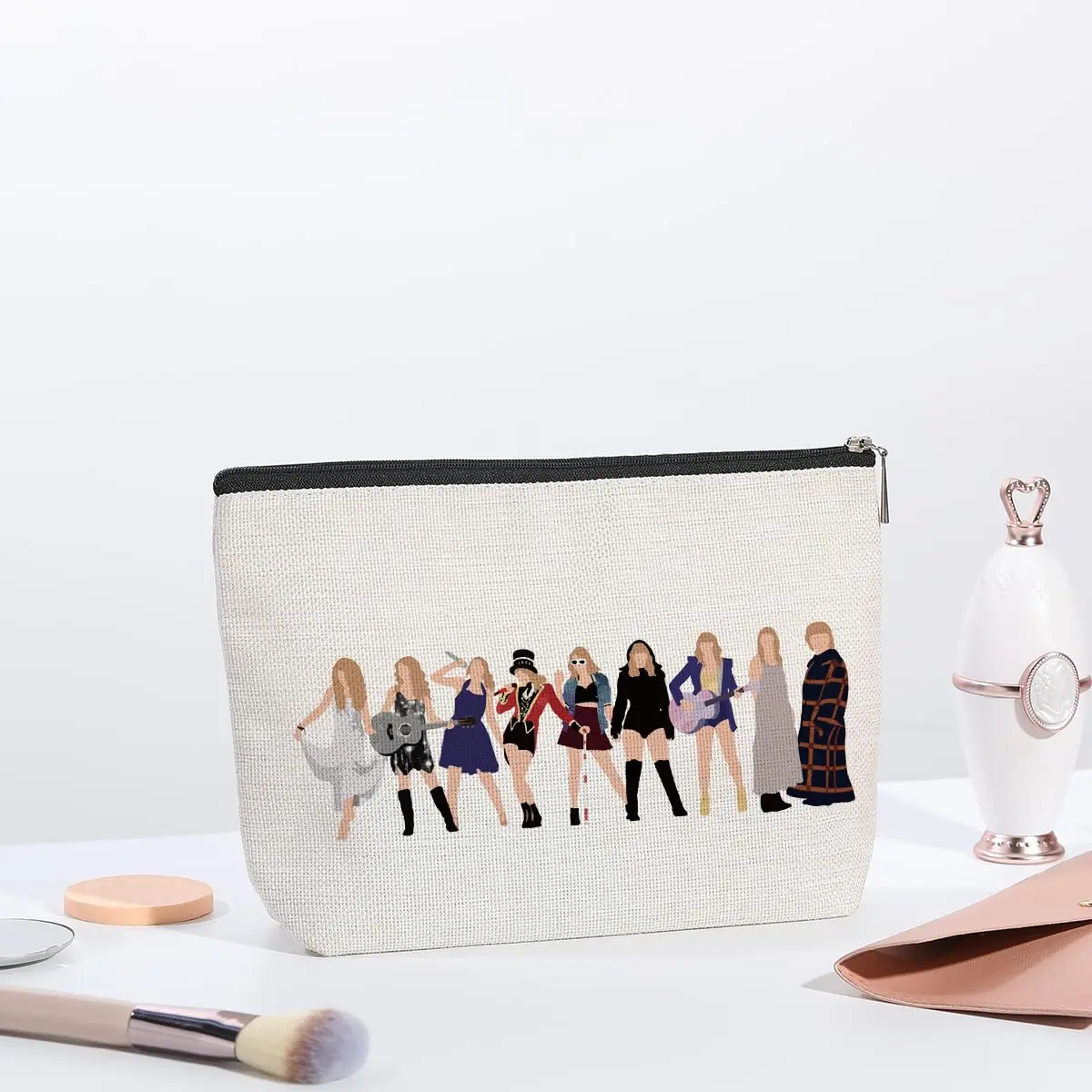 kdxpbpz Cosmetic Case 9.1"W x 7.1"H Waterproof Makeup Bag for Women - view 5