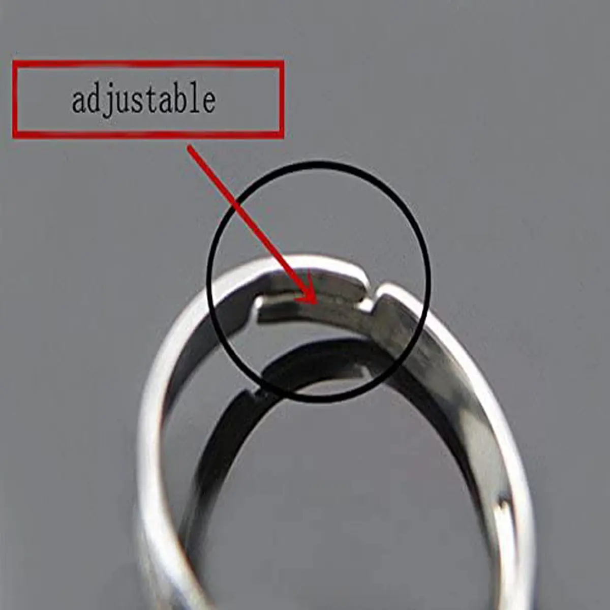 Carykon Cat Mood Ring Adjustable Size | Color-Changing Glass Stone - view 4