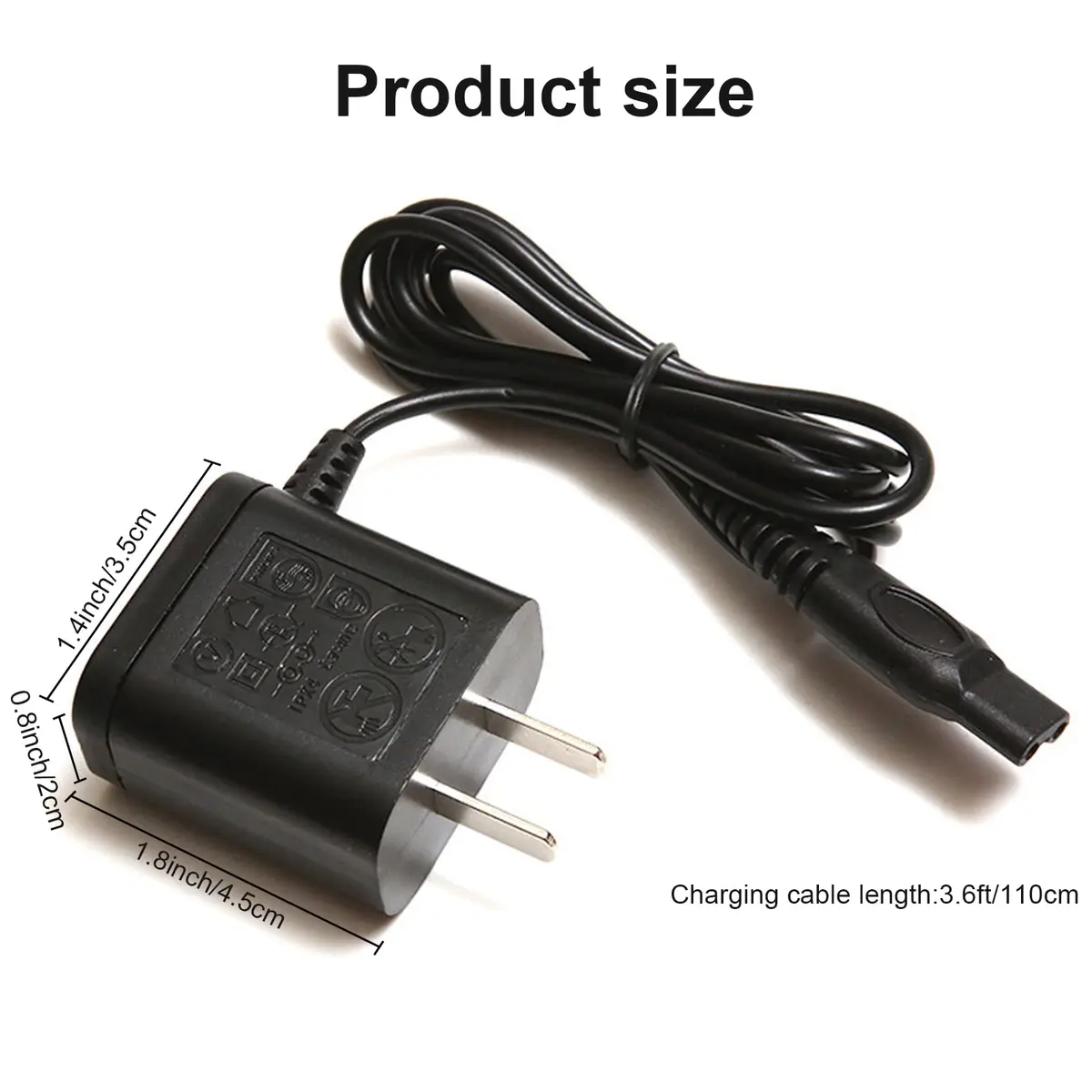 LinMei 15V Shaver Charger Cord 1.37m (4.5ft) | Compatible with Philips Norelco Shavers - view 4
