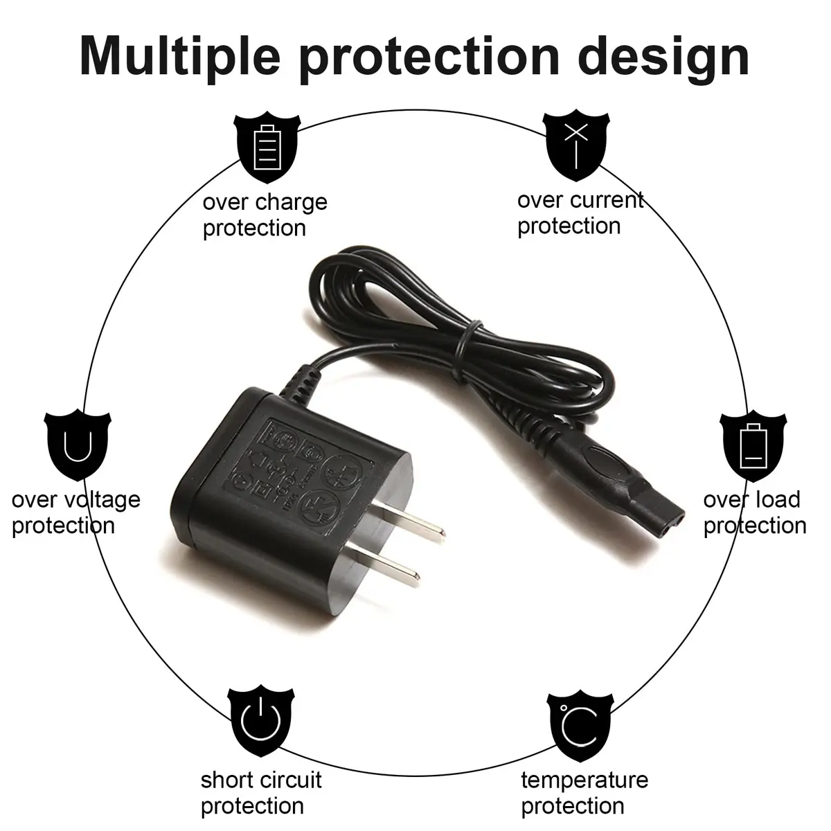 LinMei 15V Shaver Charger Cord 1.37m (4.5ft) | Compatible with Philips Norelco Shavers - view 7