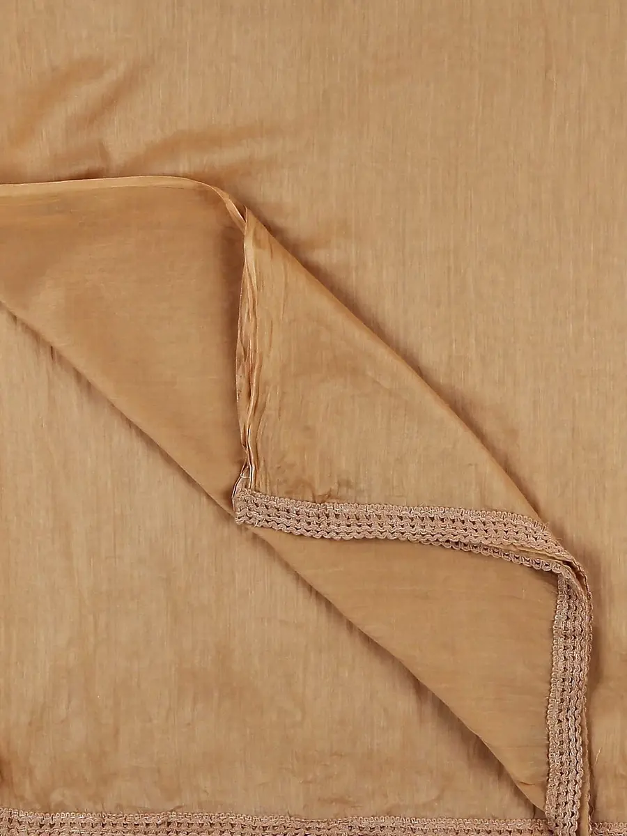 DUPATTA BAZAAR Women's Pure Cotton Dupatta Free Beige | Lightweight, Soft & Elegant - view 8