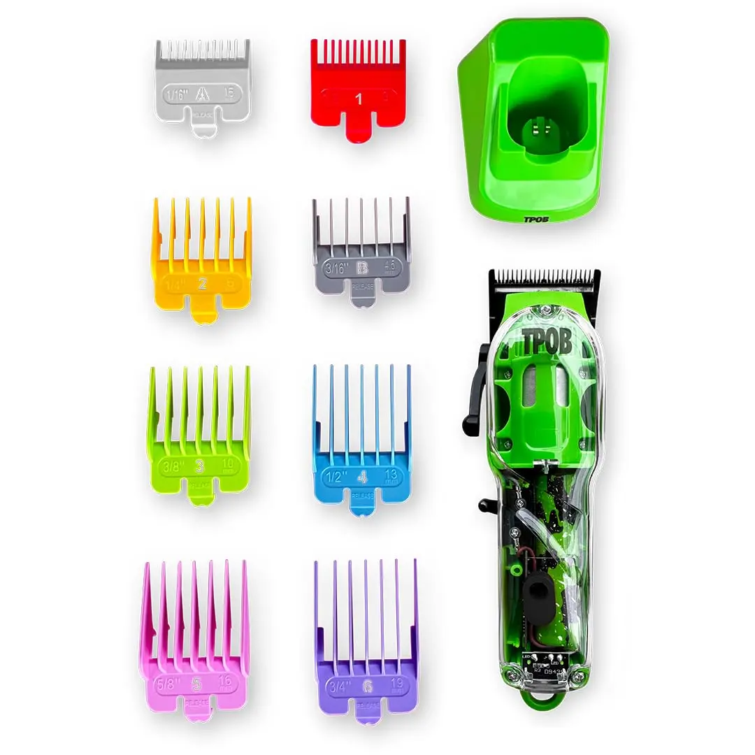 TPOB Slime 2 Hair Clippers for Men 12-Piece Set | Professional Cordless Barber Clippers with 6800 RPM Motor & X Fade Blade - view 3