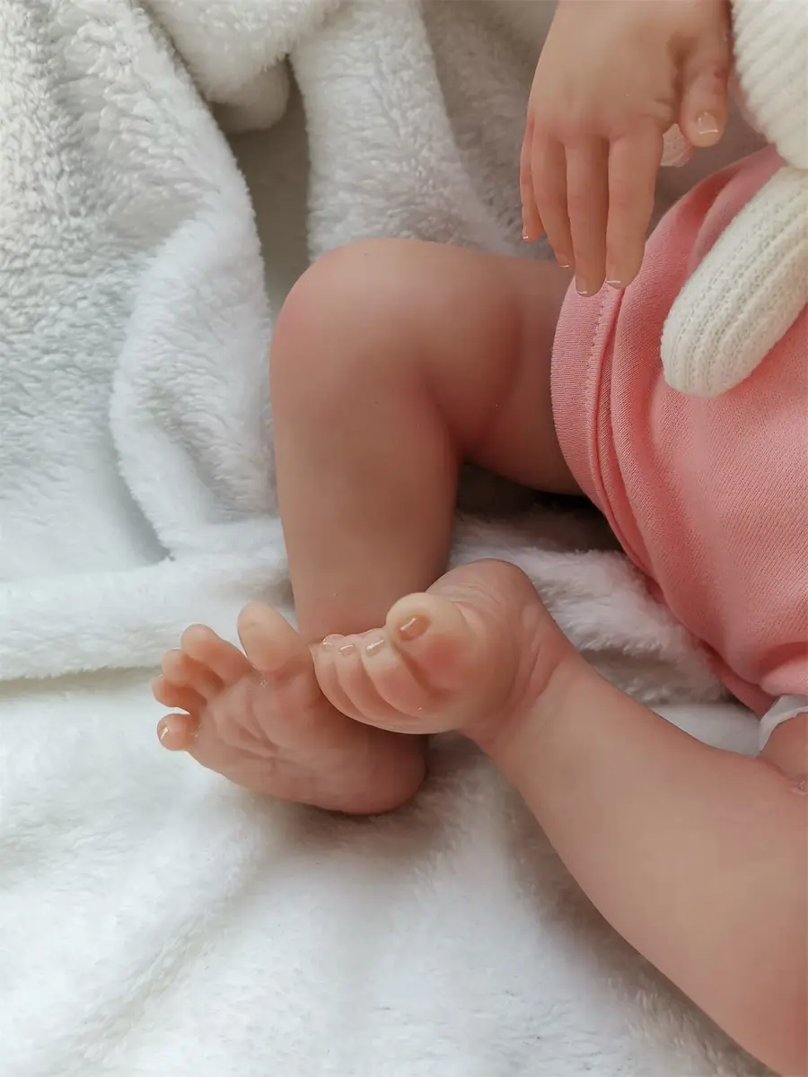 Zero Pam 19 inch Realistic Reborn Baby Doll Girl | Lifelike Soft Silicone Vinyl Handmade Weighted Toddler Toy - view 5