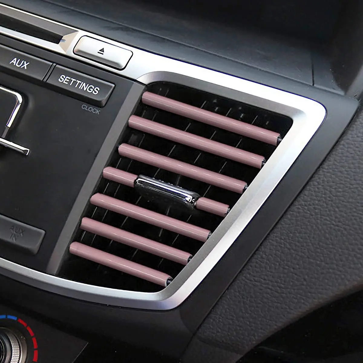 8sanlione Pink 20PCS Waterproof Bendable Car Air Vent Trim Strips | Easy DIY Fit & Stylish Decor - view 7
