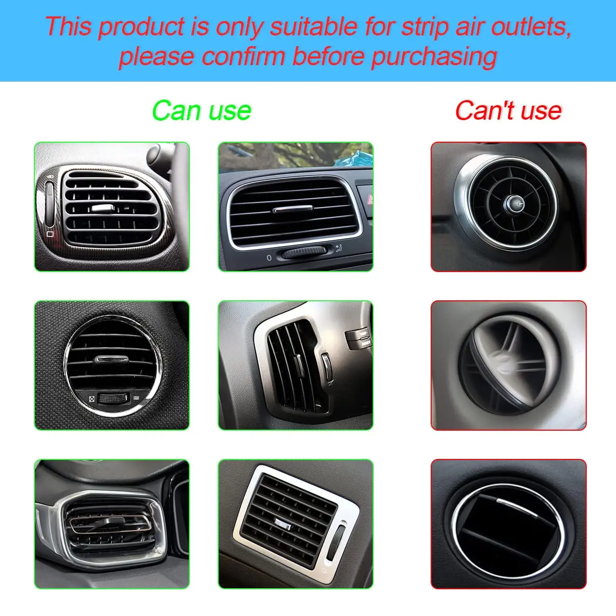 8sanlione Pink 20PCS Waterproof Bendable Car Air Vent Trim Strips | Easy DIY Fit & Stylish Decor - view 4