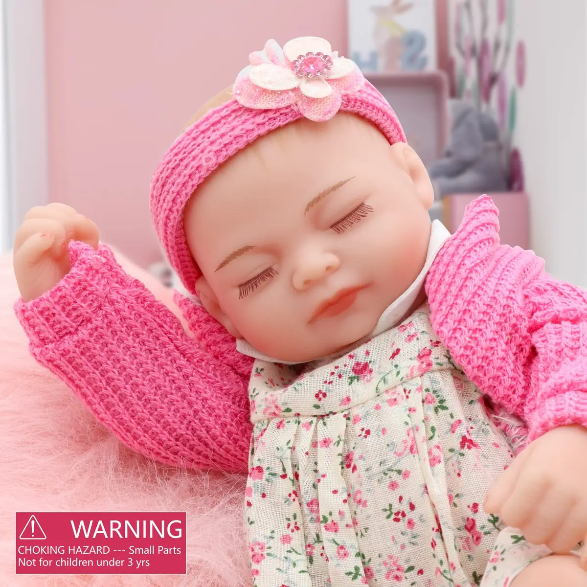 JRLCGYP 10 Inch Reborn Baby Doll Full Silicone Vinyl Girl | Realistic Newborn Toy for Kids 3+ - view 3