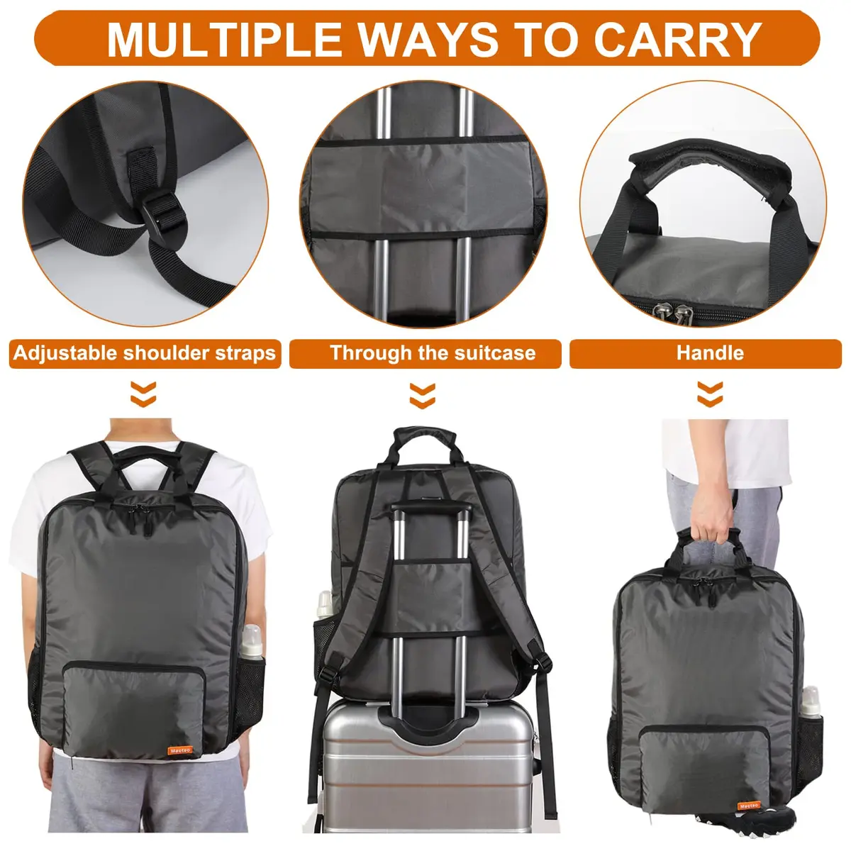 Mactso Stroller Travel Bag Compatible with GB Pockit & Pockit Plus | Water-Resistant Nylon, Lightweight, Fits All Terrain Strollers - view 7