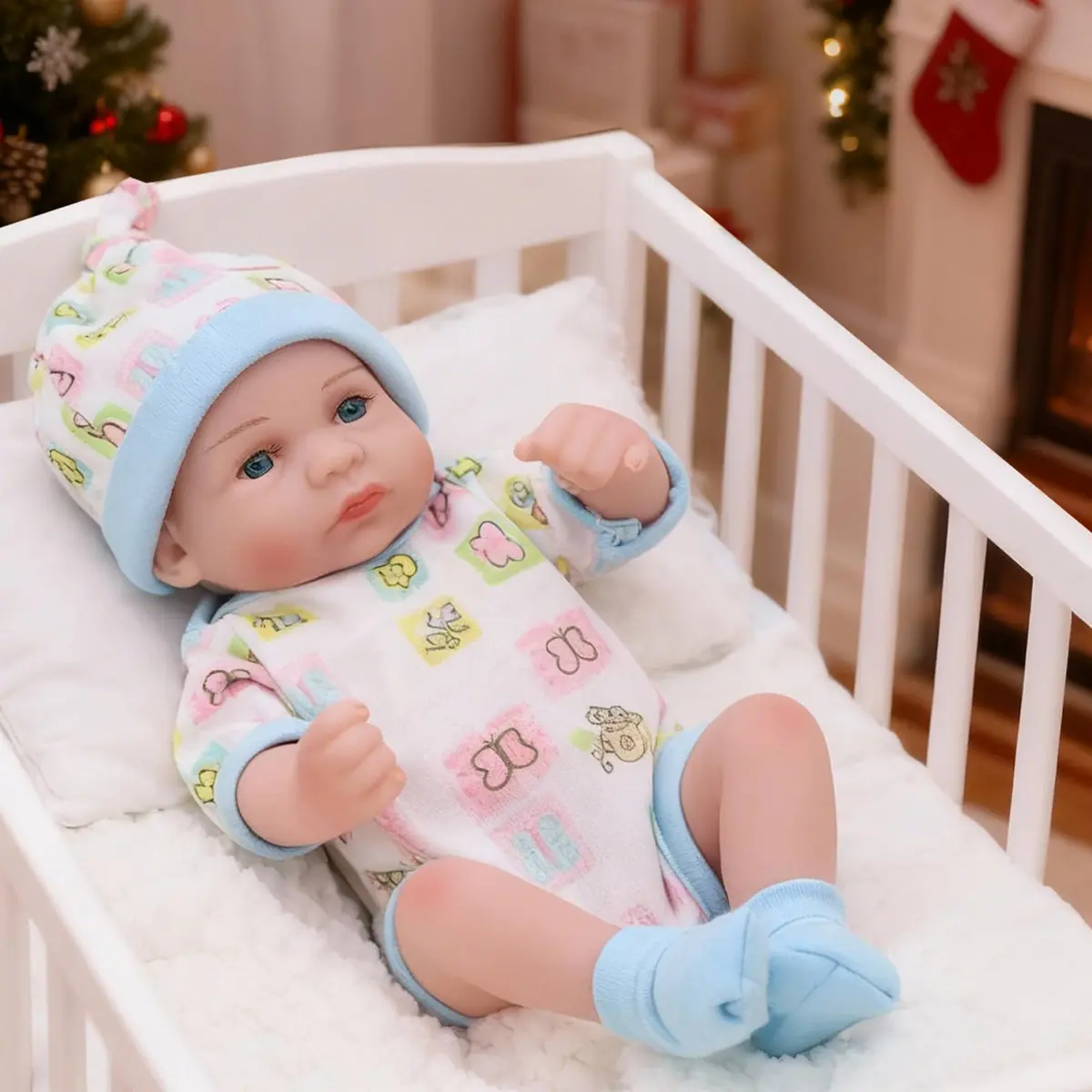 JRLCGYP Realistic Reborn Baby Boy Doll 25 cm (10 Inch) | Anatomically Correct Silicone Vinyl - main product image