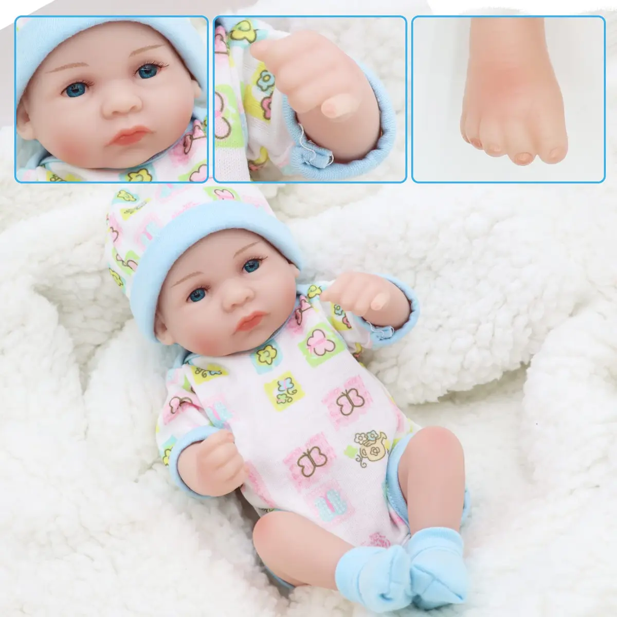 JRLCGYP Realistic Reborn Baby Boy Doll 25 cm (10 Inch) | Anatomically Correct Silicone Vinyl - view 6