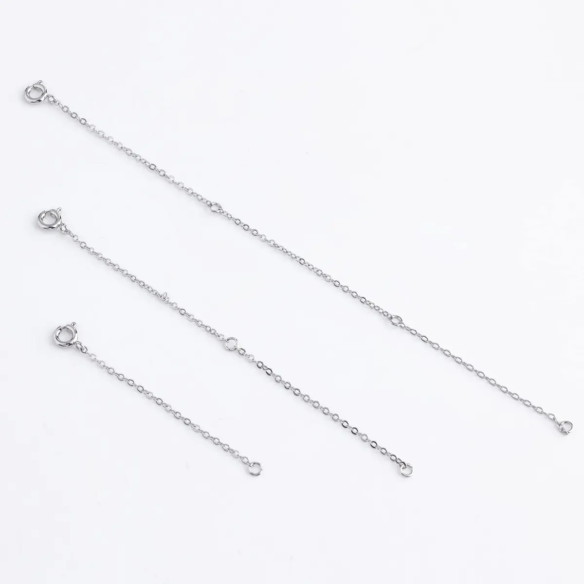 ASH'S CHOICE Necklace Extenders Gold Chain Extenders 2,4,6 Inches (3-Pack) | 14K Gold Plated Brass with Lobster Clasp - view 4