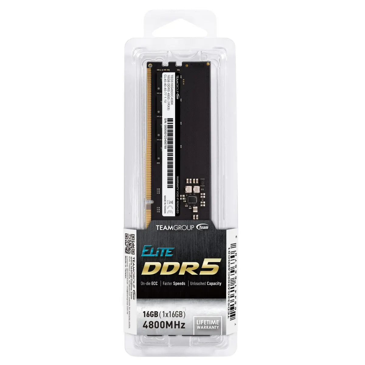 TEAMGROUP Elite DDR5 16GB 4800MHz UDIMM RAM Module | Faster Speeds for Stronger Multitasking - view 5