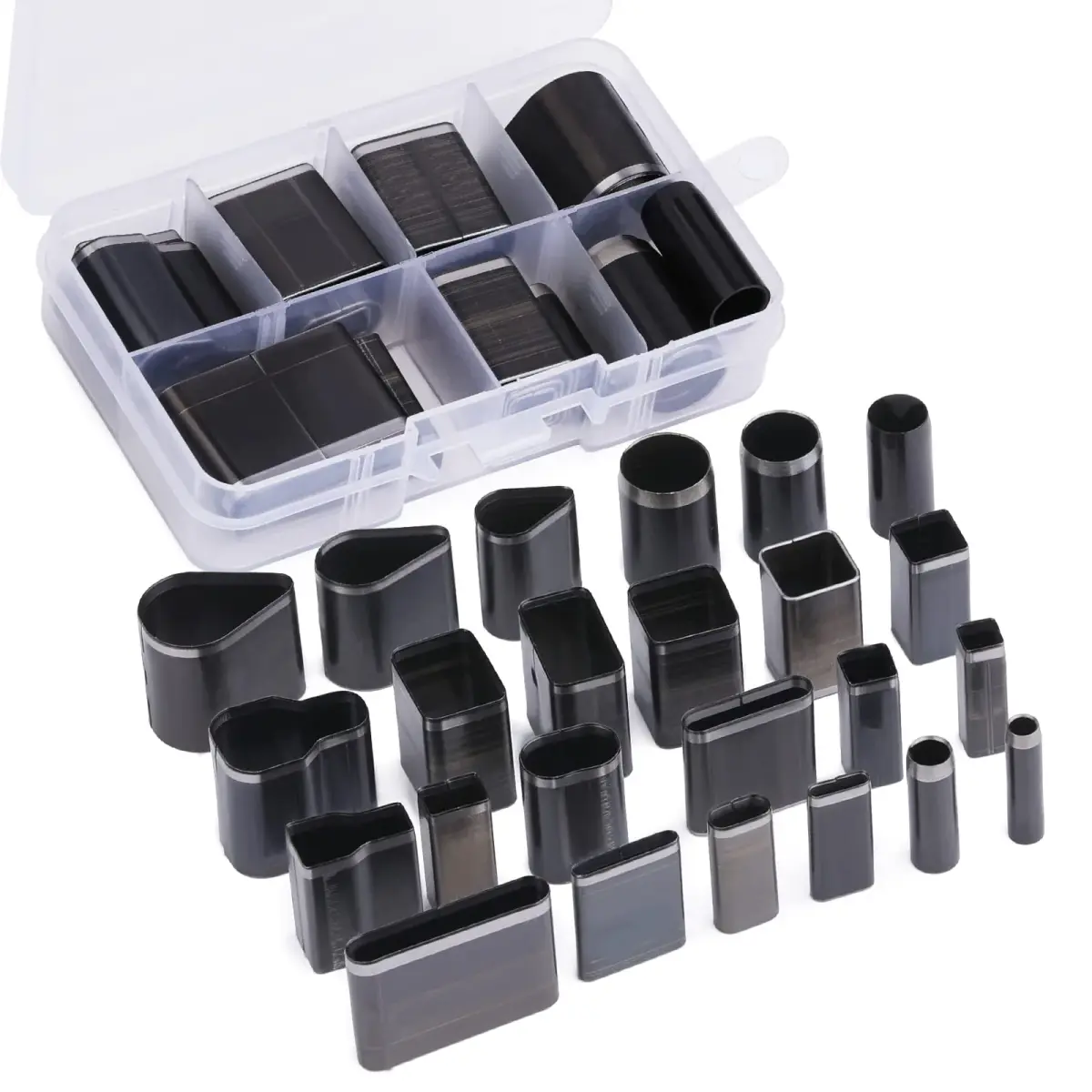 Yizzvb 24 Style Leather Hollow Punch Cutter Tool Set with Box | Versatile Shapes for DIY Crafts - main product image
