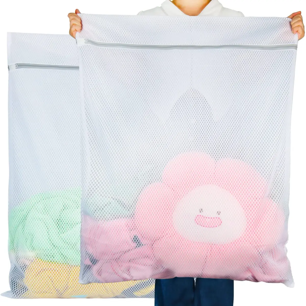 Vivifying Extra Large Mesh Laundry Bag 2 Pack XXL 68cm x 89cm | Protects Delicates & Big Loads - main product image