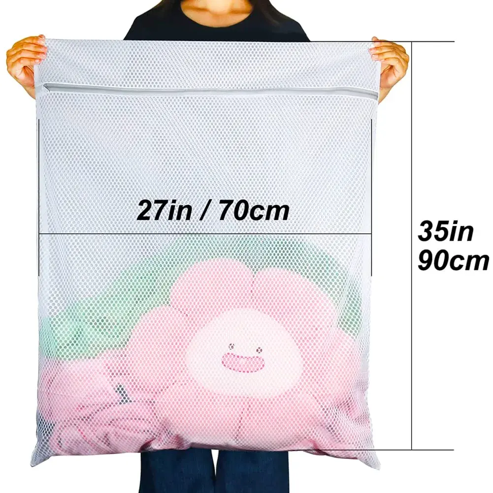 Vivifying Extra Large Mesh Laundry Bag 2 Pack XXL 68cm x 89cm | Protects Delicates & Big Loads - view 2