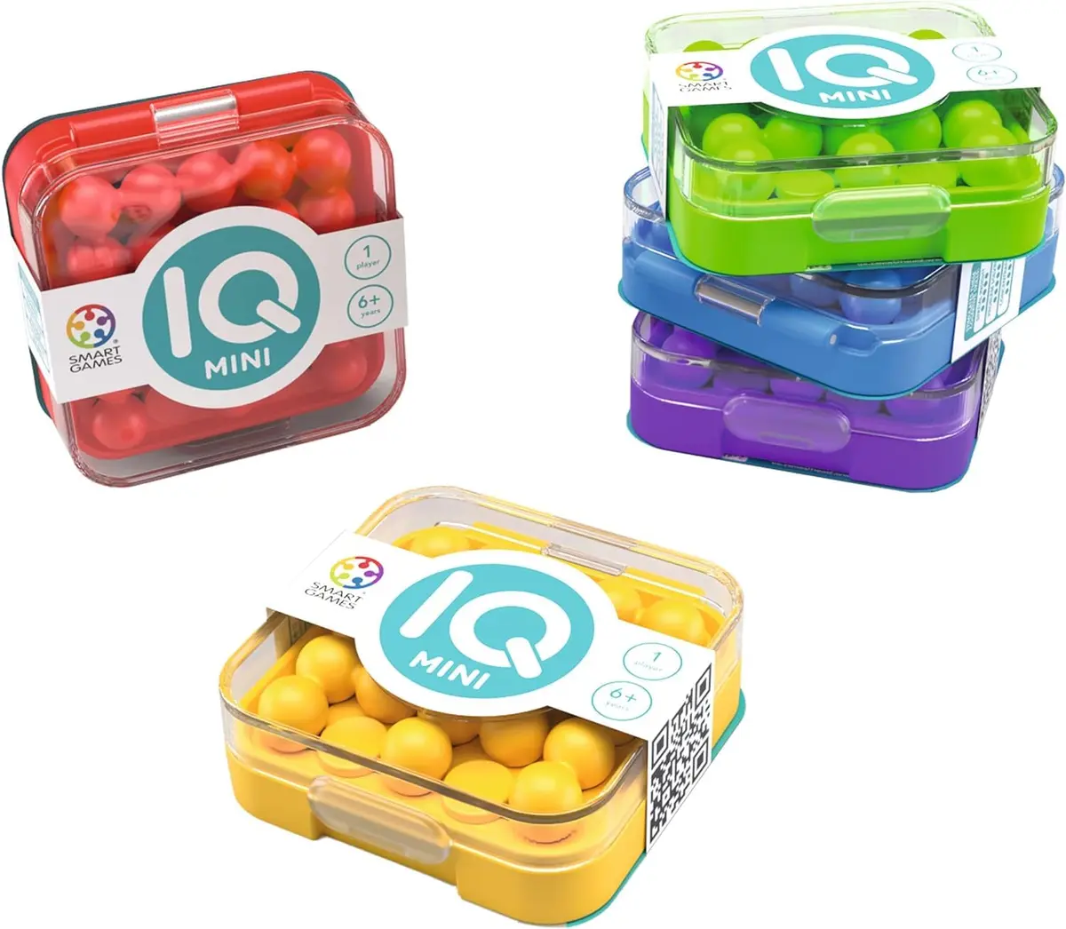 SmartGames IQ Mini Create Challenges Compact Puzzle Game 6+ Years | Pocket-Sized Brain Teaser - main product image