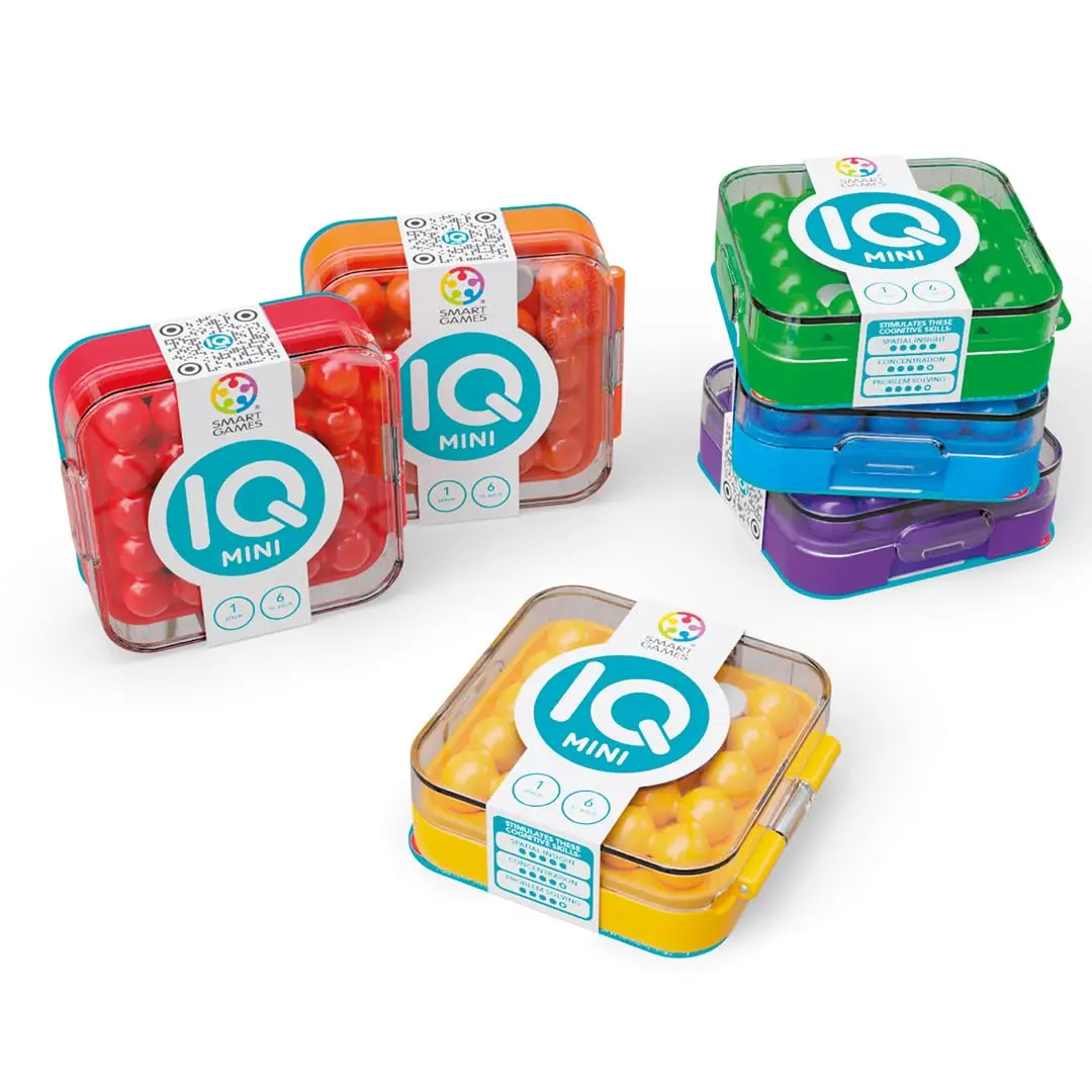 SmartGames IQ Mini Create Challenges Compact Puzzle Game 6+ Years | Pocket-Sized Brain Teaser - view 3