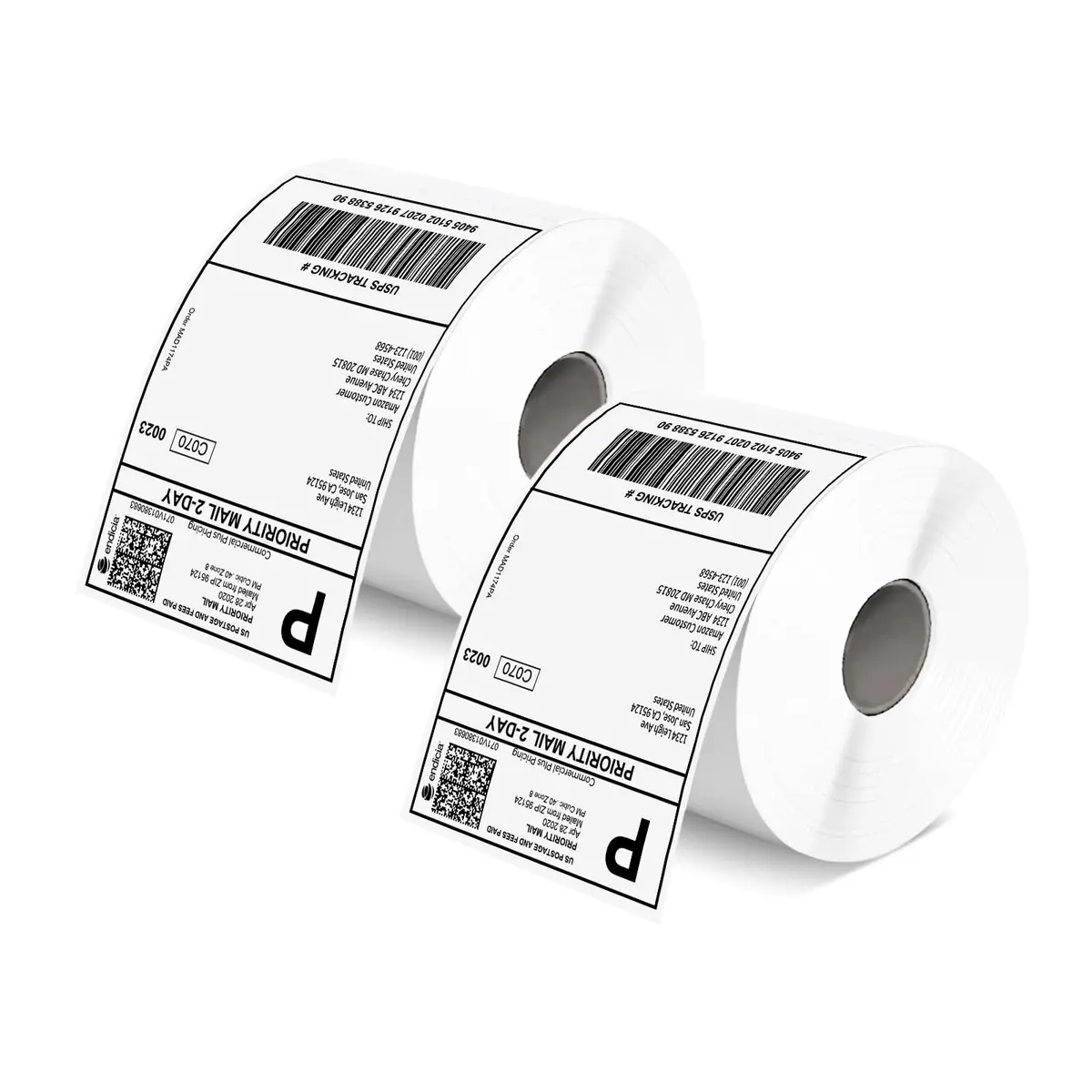 MUNBYN 4x6 Inch Thermal Labels | 1000 Sheets/2 Rolls, Waterproof & Strong Adhesive - main product image