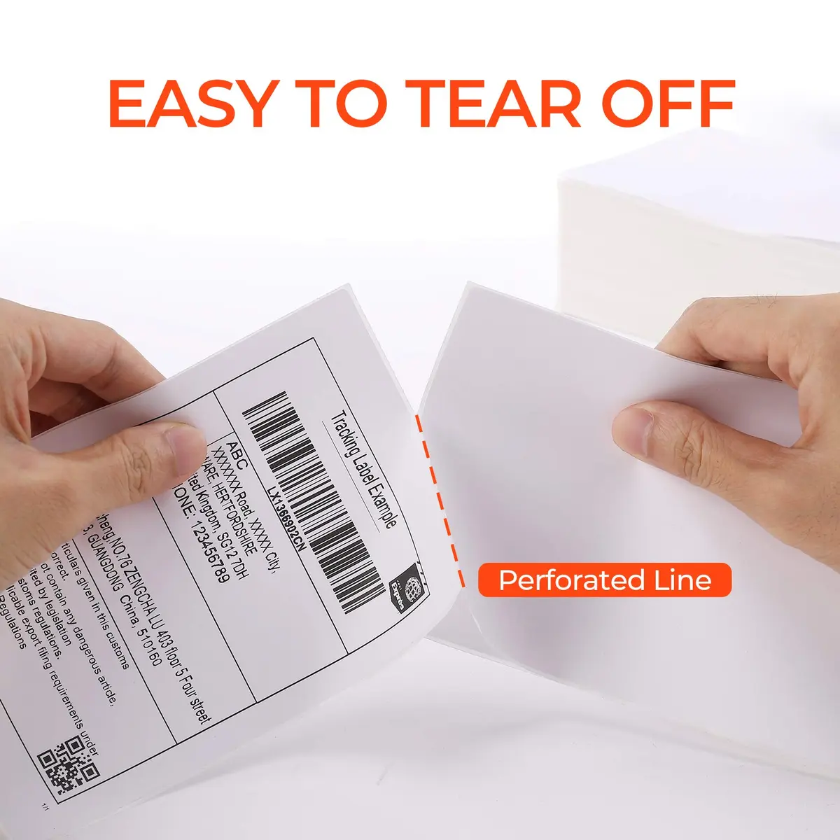MUNBYN 4x6 Inch Thermal Labels | 1000 Sheets/2 Rolls, Waterproof & Strong Adhesive - view 5
