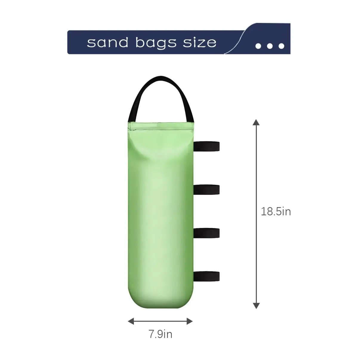 IALNAI Canopy Weights Sand Bags 4-Pack | Stabilize Tents & Gazebos in Wind - view 2