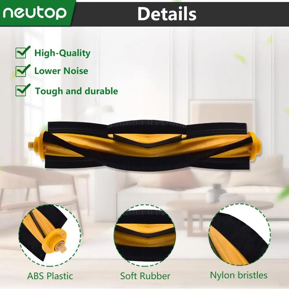 neutop Brush Rollers for Ecovacs Deebot 920 T5 T8 T9 X1 T10 N10, 2-Pack | Compatible with Multiple Models, Easy Replacement - view 4